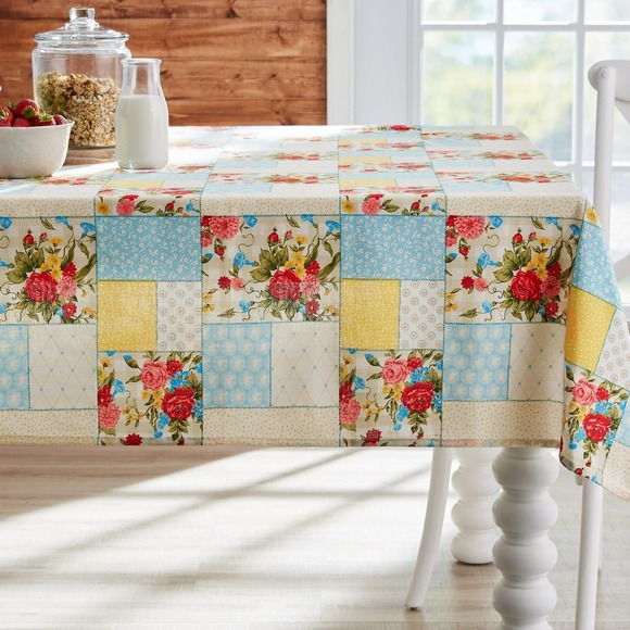 The‎ Pioneer Woman Sweet Rose Patchwork Fabric Tablecloth, 60" W x 102" L - Picture 1 of 6
